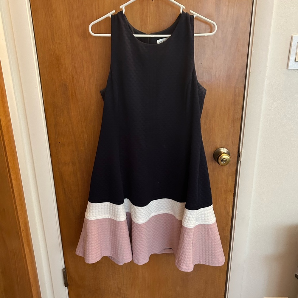 Eliza J Elegant Navy Dress